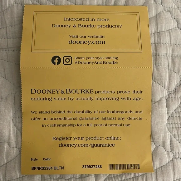 NWT Dooney & Bourke black leather purse - Picture 10 of 16